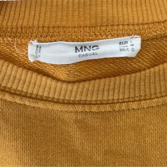 Mango Bow Cotton Sweatshirt Mustard Yellow - Picture 4 of 6